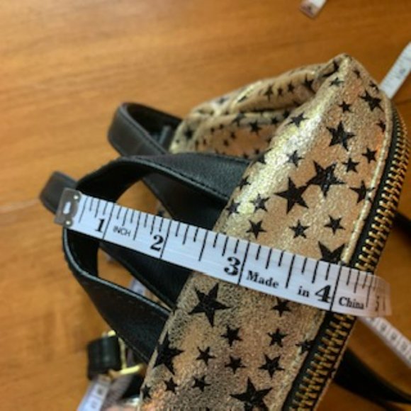 Gold and Black Stars Mini Backpack - Picture 9 of 11